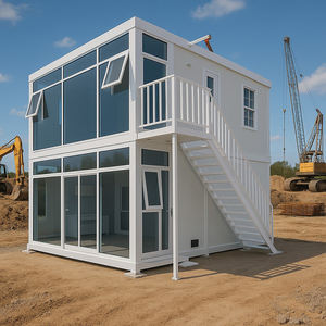 De l'usine professionnelle maisons préfabriquées 20 pieds taille coupe-vent et imperméable à l'eau maison conteneur plat pour appartement - Product Image 6