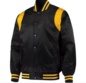 2024 chaqueta de vuelo de invierno para hombre de alta calidad transpirable satén High Street Style Bomber diseño personalizado 4XL chaqueta acolchada de satén - Product Image 2