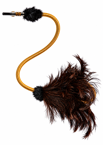 Cachimba de Lujo Golden Serpent Crocodylia Noir, Obra Maestra con Técnica de Lacado, Decoración de Plumas de Avestruz, Premium Egipcio - Product Image 4