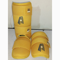 Protège-tibias et chevilles de baseball/softball personnalisables avec logo, en EVA/cuir, pour adultes – Protection professionnelle robuste et durable
