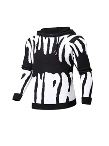 Sudadera con capucha de punto para hombre 2025, ropa de calle de moda, suéter informal con capucha, Sudadera con capucha de punto transpirable para moda urbana - Product Image 3