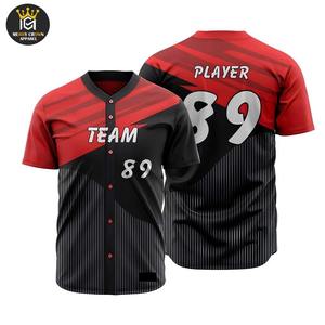 Uniformes sublimados al por mayor a precio barato para equipos, ropa de entrenamiento de béisbol y softbol de diseño personalizado, éxito de ventas - Product Image 3