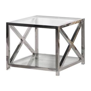 2025 Attractive Design Metal and Glass Corner <b>Table</b> Round Shape <b>Bed</b> Room Decorative Coffee <b>Table</b> Handmade Furniture Bulk - Product Image 5