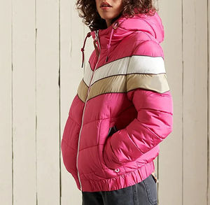 Chaqueta acolchada superventas para mujer, chaqueta acolchada de ajuste relajado a la moda de invierno con cuello vuelto con capucha, chaqueta de mujer 2025 - Product Image 4