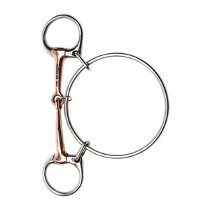 Bocado de Carreras Dexter Copper Mouth, Bocado Profesional de Acero Inoxidable para Caballos de Carreras, Boquilla de Cobre Lisa, Control Superior, Apto - Product Image 4