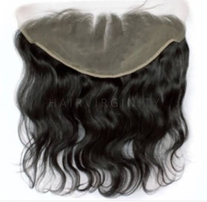 Qualité supérieure HD Transparent Dentelle Frontale Couleur Noire Naturelle Remy Extension de Cheveux Style Vague Lâche Cheveux de Temple Vierge Naturelle - Product Image 3