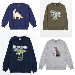 Sweat-shirt imprimé pour enfants en tissu éponge léger toutes saisons vêtements de sport fournisseur OEM sweats en coton de couleur unie - Product Image 3