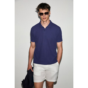 T-shirt col polo en coton biologique pour homme GRIMELANGE MINNUTU, coupe classique - Product Image 5