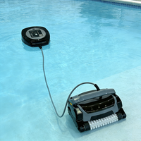 Robot Pembersih Kolam Renang WC-3012 Berkabel, Pembersih Kolam Otomatis Elektrik Cerdas yang Dapat Memanjat Dinding