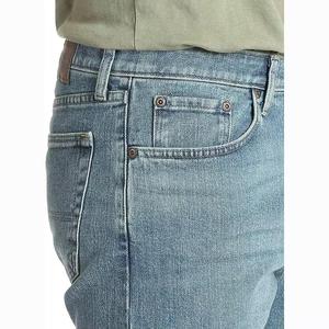 Baggy coupe ample à braguette à fermeture éclair pour hommes personnalisés 100% pantalon en denim épais en coton pour hommes Baggy Jean Jorts Shorts - Product Image 5