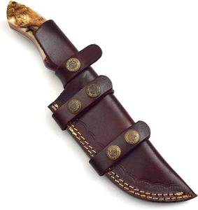 Cuchillo de Caza de Acero de Damasco Hecho a Mano Más Vendido, Tipo Skinner, Hoja Ram H/n, Mango de Madera Industrial - Product Image 6