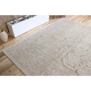 พรมขนาด 9.3x11.6 ฟุต, พรมตุรกี, พรมขนสัตว์สีเบจลายเรขาคณิตสไตล์วินเทจ - Product Image 5