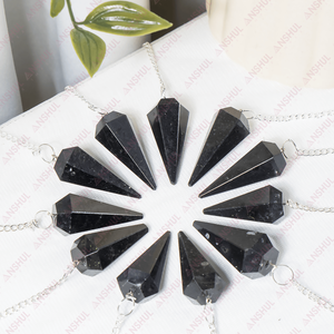 Péndulos Generadores de Energía Aura de Turmalina Negra Facetada Angel, ¡Gran Venta! - Product Image 4
