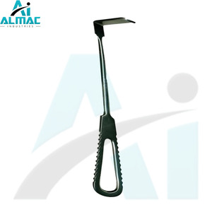 Retractor ortopédico de tamaño personalizado ALMAC OEM, Retractor Langenbeck de acero inoxidable de alta calidad de 210mm y 30mm, fuente de alimentación Manual - Product Image 3