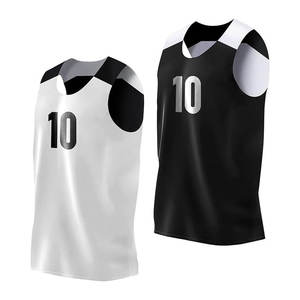 Conjunto de camiseta de baloncesto con cuello en V de la mejor calidad, pantalones cortos de uniforme universitario de talla grande sublimados digitales de secado rápido, diseño transpirable frontal - Product Image 1