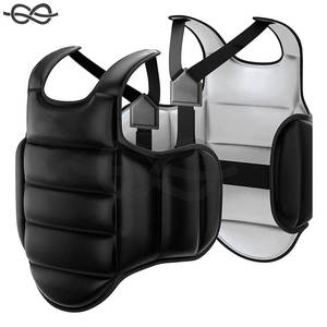 Gilet de protection karaté poitrine garde bouclier réglable adultes enfants Arts martiaux lourd poinçonnage Muay Thai équipement de sécurité Durable - Product Image 6