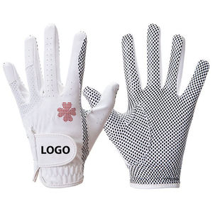 Diseñe su propio logotipo Guantes de golf transpirables de cuero Cabretta suaves a todo color Guantes de golf personalizados deportivos a precio al por mayor - Product Image 2