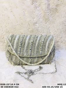 Bolso de hombro de moda elegante de diseñador hecho a mano, bolso de noche para bodas, ocasiones especiales, bolso hecho a mano, satén nupcial - Product Image 3