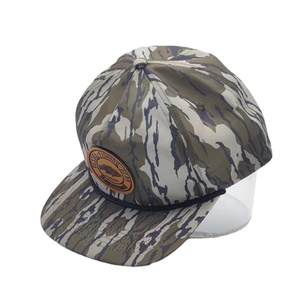 Vietnam Factory Custom Flat Brim 256 Camo Snapback Cuerda Sombreros Logotipo de cuero Caza Pesca Camo Sombreros Camuflaje 256 Cuerda Sombreros - Product Image 6