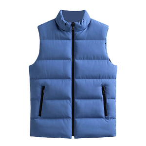 Veste matelassée à capuche zippée légère sur mesure OEM, veste sans manches chaude en coton respirant, coupe-vent, imperméable, vêtements décontractés d'extérieur - Product Image 3