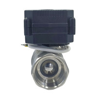 Usine solide qualité DN8 15 20 25 32 laiton pvc plastique acier inoxydable ss304 normalement ouvert fermé électrique motorisé vanne à boisseau sphérique