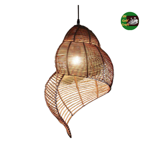 La lámpara colgante de bambú hecha a mano diseñada con un estilo único trae iluminación ecológica para Resorts, casas, restaurantes, interior decorativo - Product Image 1