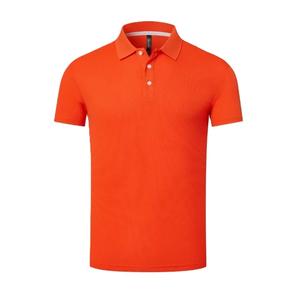 Polo d'été à manches courtes pour hommes, chemise d'affaires mince et respirante de couleur unie, tissu jersey confortable - Product Image 4