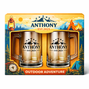 Set di Boccali da Birra Personalizzati, Set Regalo con Bicchieri da Birra in Vetro con <span class=keywords><strong>Nome</strong></span> Personalizzato per Bar Domestico - Product Image 5
