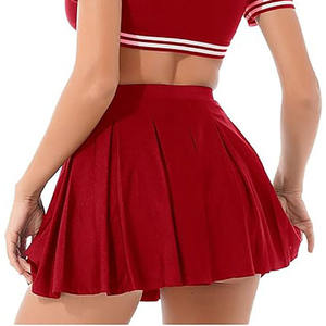 Uniformes de pom-pom girls personnalisés OEM imprimés par transfert thermique pour adultes, prêts pour l'équipe, personnalisables, 100 % polyester 220g, logo multi-positions - Product Image 5