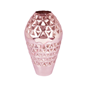 Florero de metal de lujo para decoración del hogar y fiesta, florero de metal de alta calidad, acabado de cobre, accesorios para el hogar - Product Image 1