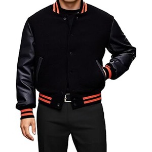 OEM Custom Winter Vintage School College Men's Varisty Jackets Letterman Crop Varsity jacket for men - Product Image 1