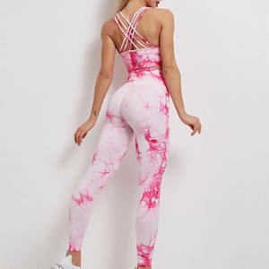 Ensemble de yoga pour femmes grandes tailles, imprimé léopard, short en dentelle, séchage rapide, service OEM, logo personnalisé, qualité supérieure, ajustement parfait - Product Image 2