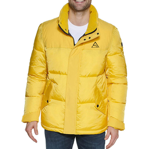 Blouson d'hiver matelassé pour homme de haute qualité, personnalisé, imperméable, écologique, best-seller, style à capuche, impression de logo directe - Product Image 1