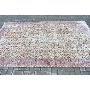 พรมขนาด 5.1x8.7 ฟุต, พรมตุรกีขนาดใหญ่, พรมลายขาวแบบนามธรรม - Product Image 3