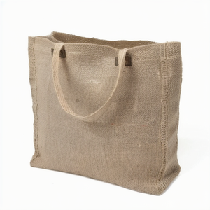 Sac fourre-tout en jute tissé bohème réutilisable et écologique, avec logo personnalisé, design durable, sac de plage unisexe, fabriqué en Inde - Product Image 2