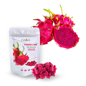 Fruit du dragon lyophilisé Nava de haute qualité, goût sucré, style alimentaire sec, emballage sous vide en vrac, 18g, 100% sans conservateurs, prêt à manger - Product Image 1