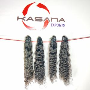 Paquet non traité cuticule aligné 100% faisceau naturel vietnamien brut machine noire double trame femmes Extensions de cheveux humains - Product Image 4