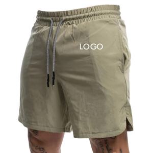 Pantalones cortos para correr personalizados de alta calidad para hombre, pantalones cortos atléticos de verano para gimnasio, estilo deportivo, bolsillos con patrón de tela de malla 6XL - Product Image 1