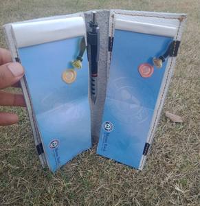 Logo personnalisé Portefeuille chéquier en cuir véritable luxe - Product Image 5