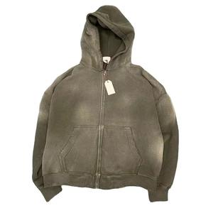 Sudaderas con capucha de punto antiarrugas en relieve con 480g de tela Sudadera con capucha personalizada al por mayor para hombres Sudaderas con capucha de calle MOQ bajo para hombres - Product Image 5
