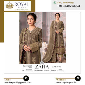 Colección de trajes Georgette Salwar étnicos de calidad superior de diseño moderno Boda DE TRABAJO bordada de Royal Export - Product Image 2