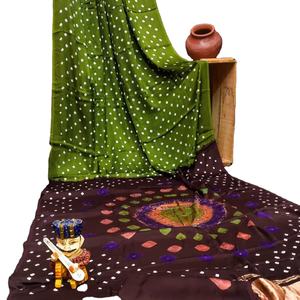 Nouveau Saree en soie douce Lagdi Patta avec chemisier fantaisie Pièces Pure Gajji par Lagdi Indian & Pakistani Clothing - Product Image 1