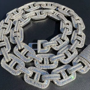 Cuban Baguette Moissanite Diamond Stainless Steel Luxury <b>Watch</b> with Mechanical Movement Alarm Simple Antique Design - Product Image 1