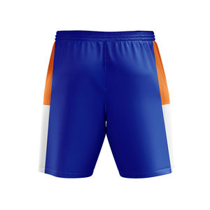 Pantalones Cortos Deportivos Azul Rey Personalizados con Paneles Laterales Naranja y Blanco, Pantalones Cortos Deportivos de Poliéster para Hombre - Product Image 5