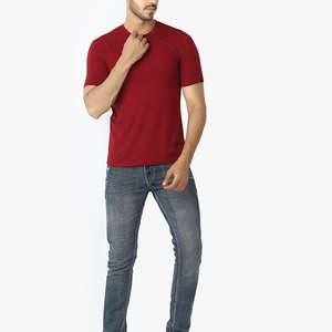 100% coton hommes t-shirts unis personnalisés hommes grande taille T-Shirts à manches courtes été Hip Hop col rond Top qualité vente hommes T-Shirt - Product Image 3