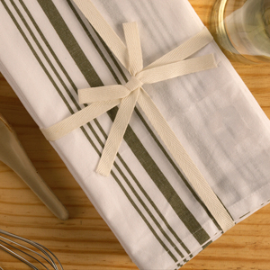 Serviette bistro 100% coton-Vert olive durable à séchage rapide tissé pour un usage domestique - Product Image 1