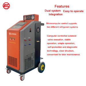 Automobile double système climatisation entièrement automatique R1234yf R134a réfrigérant <span class=keywords><strong>Recharge</strong></span> <span class=keywords><strong>gaz</strong></span> remplissage <span class=keywords><strong>voiture</strong></span> AC récupération Machine - Product Image 3