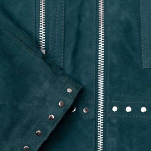Chaqueta de cuero para motorista para hombre, chaqueta de cuero para motocicleta hecha a mano para caballeros, chaqueta de cuero ajustada genuina para hombre. - Product Image 5