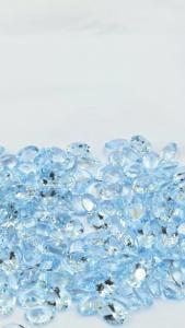 Piedra Preciosa de Aguamarina Natural, Corte Oval Facetado, Azul Cielo, 7x5mm, Alta Calidad, Certificada por Terceros, Piedra Suelta para Joyería - Product Image 3