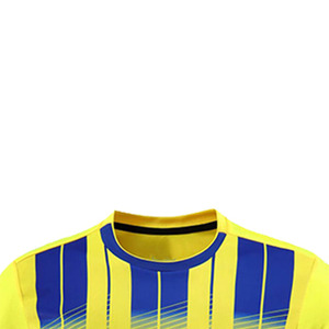 ชุดฟุตบอลผ้าโพลีเอสเตอร์100% น้ำหนักเบาออกแบบได้ตามต้องการด้านหน้า - Product Image 3